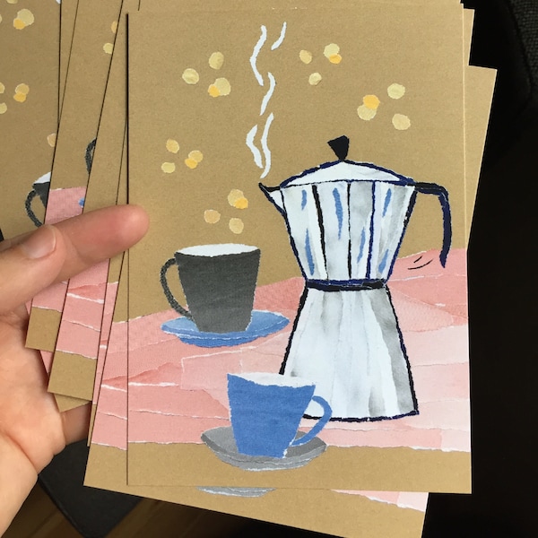 Postkarte "Kleine Kaffeepause"