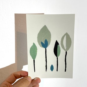 Postkarte „Abstrakte Bäume“