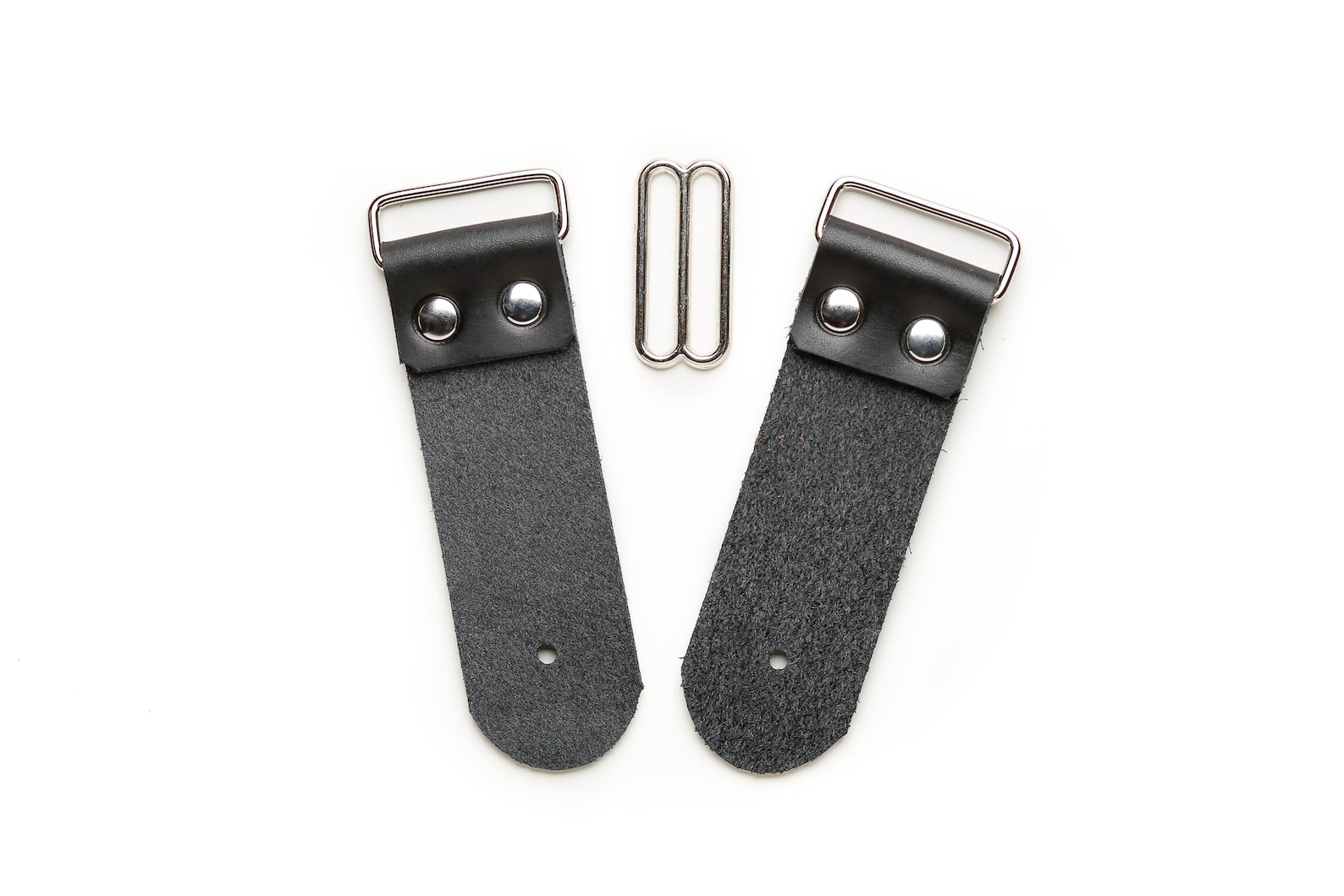 1.5 DIY Guitar Strap Kit Nickel Hardware Black Etsy