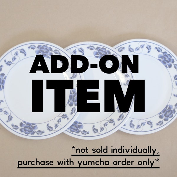 Accessory add-on only - 6” lotus plate, must be purchased with a YumCha item