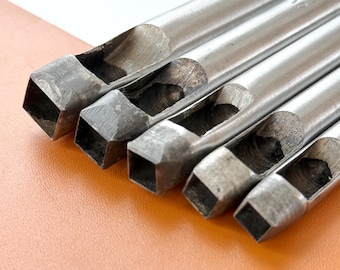 Steel Square Leather Hole Punch: 4-25mm Craft Tool No Polished