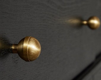 Gold Ball Knobs,Round Brass Knobs,Cabinet Knobs Pulls,Round Knobs, Drawer Knob,Dresser Knobs,Bathroom Knob,Kitchen Knob,Ball Drawer Knobs