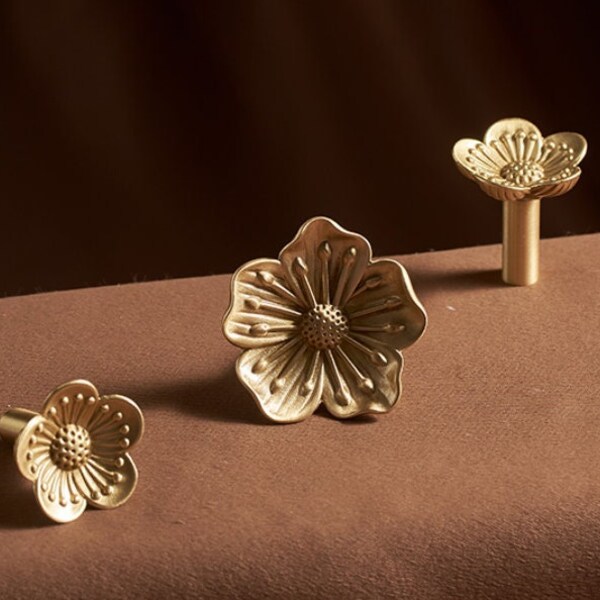 Flower Knobs Etsy