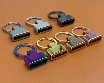 Key Ring, Zinc Alloy Keychain, Leather Craft Accessories, Leather Goods Making, Handmade Leather Key Fob