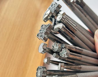 20-Piece Leather Stamp Tool Set: Embossing & Carving Toolkit