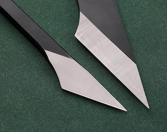 Leren snijmes: ergonomisch doe-het-zelfgereedschap (160 mm)