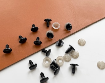 Black Oval Safety Eyes: Teddy Bear, Doll, and Crochet Toy Supplies