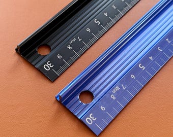 DIY Aluminum alloy Multifunctional Ruler: Gauge Protractor, 30cm