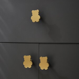 Cute Ceramic Bear Knobs For Drawers & Cabinets – 7 Colors, 32mm X 38mm, Pull Handle Style