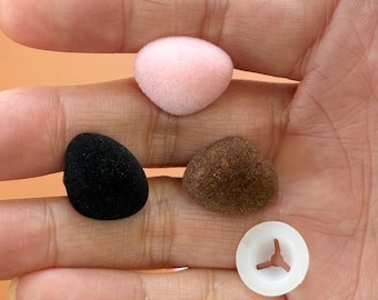 1/10/30 Pcs Triangular-Shaped Safety Nose - DIY Plush Doll, Flocked Animal Nose