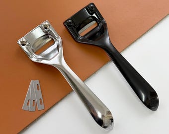DIY Leder-Schälmesser: Ausdünnungs-, Spalt- und Enthäutungswerkzeug mit austauschbaren Klingen