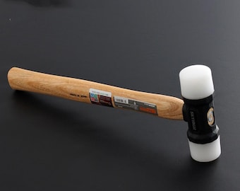 Leather Hammer : Walnuss-Griff, Nylon Kopf - Handgefertigtes Lederwerkzeug