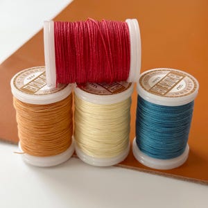 Round Waxed Polyester Thread: 0.6mm, 75m - Handsewing Leather Craft Accessory,Jewelry Making DIY