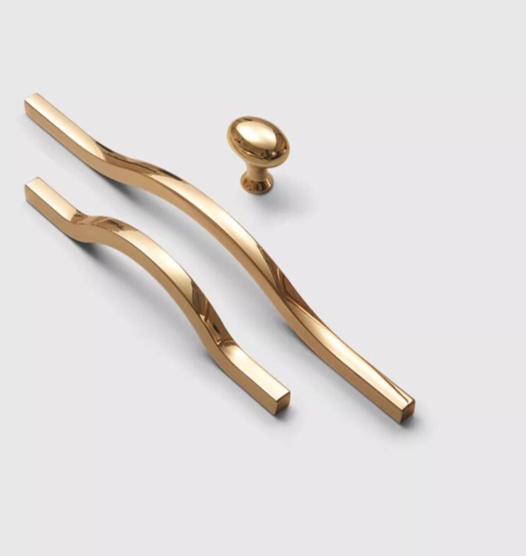 Modern Gold Long Pulls,furniture Handle,drawer Pulls,bedroom Handles ...