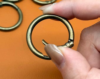 1/10Pcs Metal Spring Gate O Ring Clasp: Zinc Alloy Snap Hook