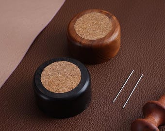 Wood Needle Stand: DIY Leather Tool Organizer