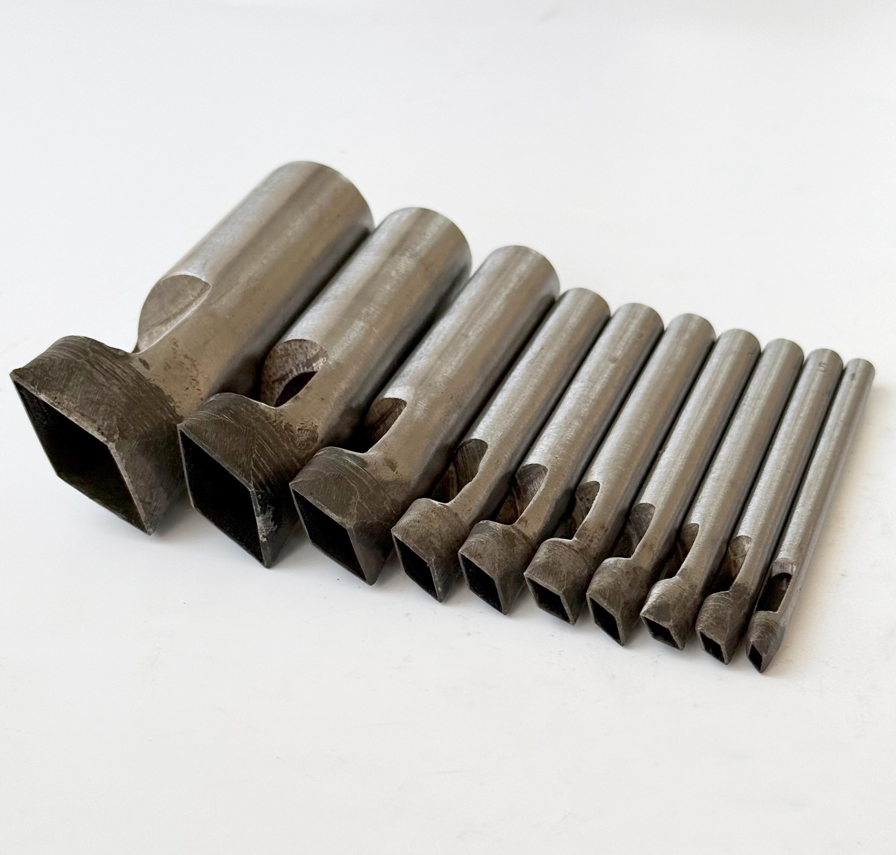 Rhombus Leather Hole Punch: 4-25mm Steel Diamond Shape No Polished