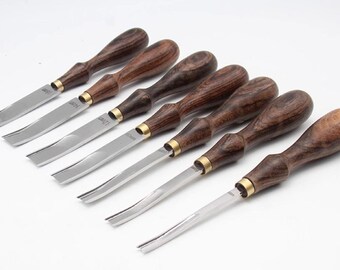 Leather Edge Skiver: Rosewood Handle, Stainless Steel Blade