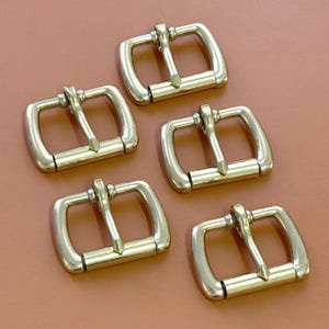 1/5/10Pcs Brass Belt Bag Buckles for Leathercraft, Leather Strap/ Shoes Adjuster Buckle,Metal Pin Buckle Hardware Accessory