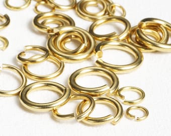 50/100 stuks messing splitring: open O-ring sleutelhangerconnectoren