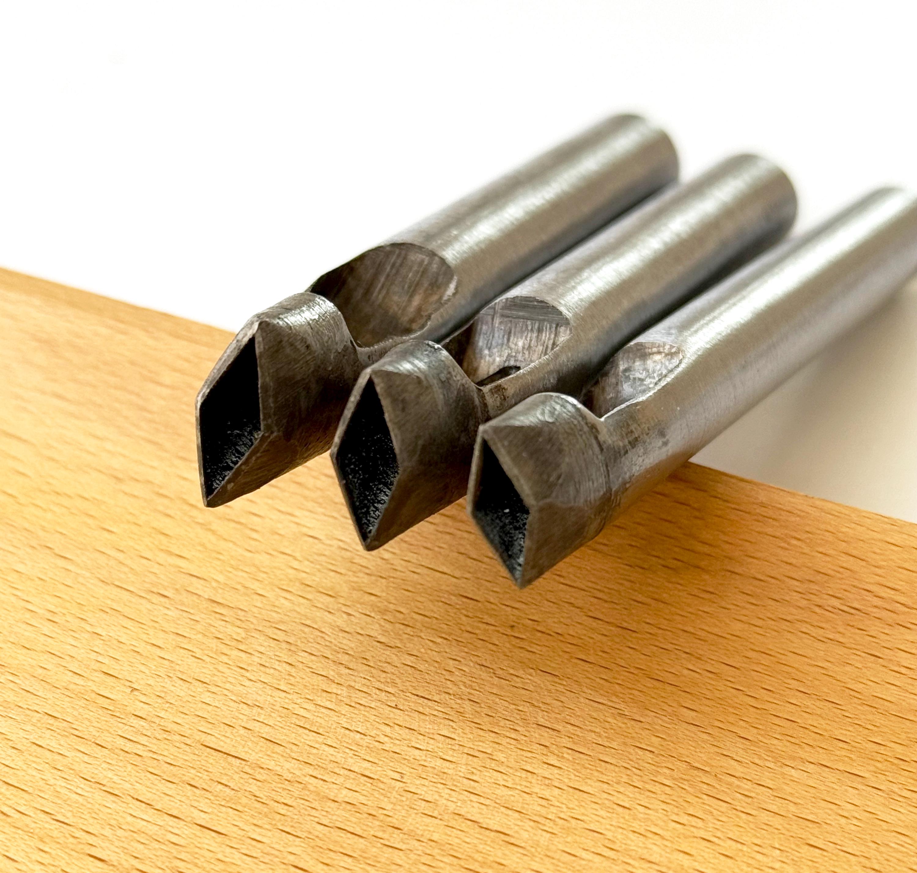 Rhombus Leather Hole Punch: 4-25mm Steel Diamond Shape No Polished