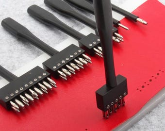 Leather Brogue Hole Punch Set: Shoemaking Leathercraft Tool