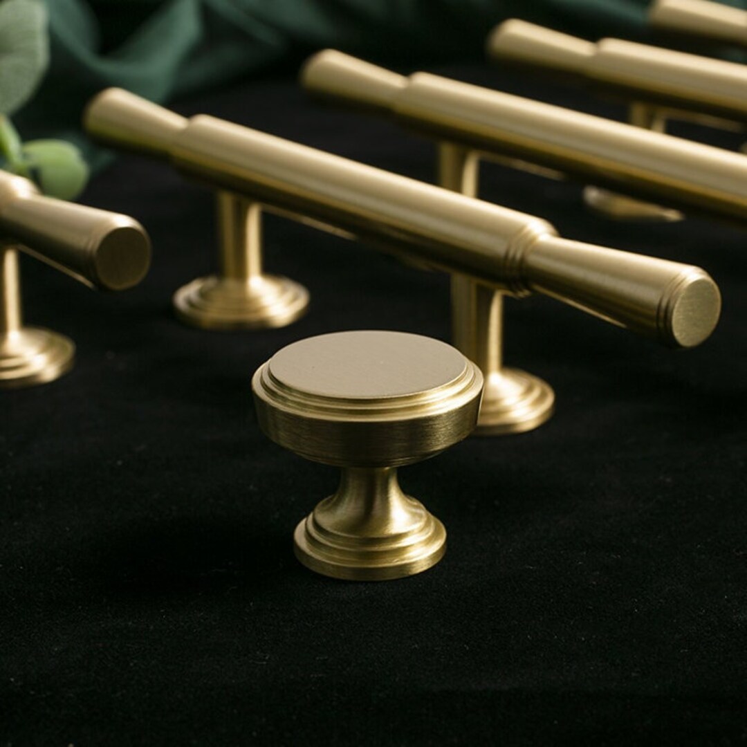 Brass Knurled Handle,t Bar Solid Brass Handles,bedroom Cupboard