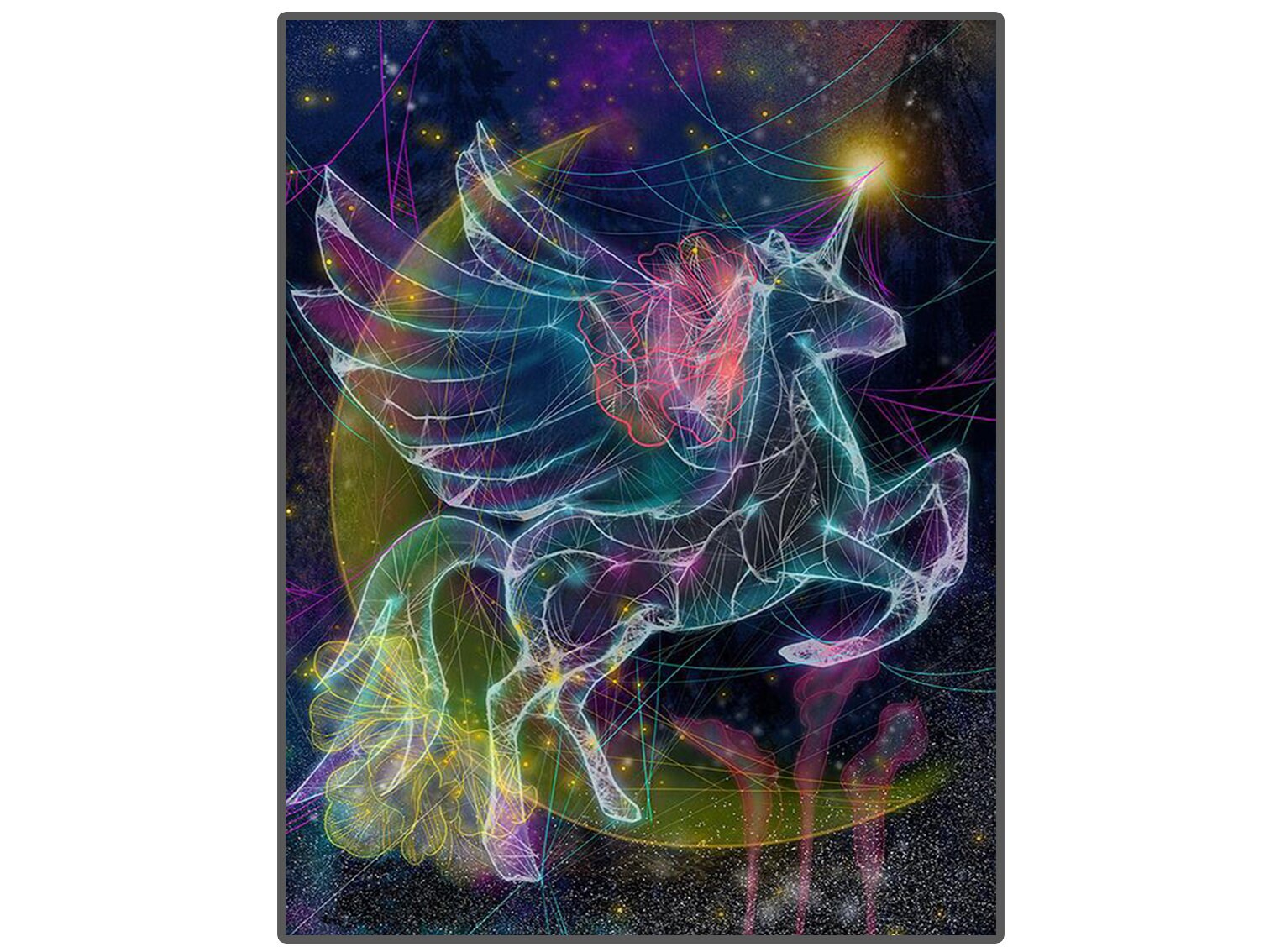 Moonlight Unicorn Diamond Painting Kit 5D DIY Full Square / Etsy