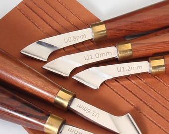 DIY Leather Edge Trimmer: Hand Chamfering Tool - Red Sandalwood Handle
