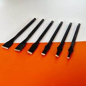 Leather Paring Knife Set: Japanese Style Thinning Tool, 6-Piece