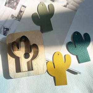 Cactus Leather Punch/Cutting Die Cut Mold,Handmade Cutters:DIY Earrings, Keychain/Pendant