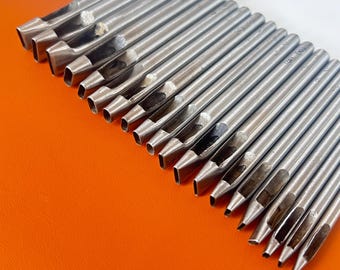 Perforatrice oblunga per lavorazione della pelle: taglierina per fori piatti/ovali