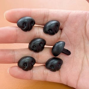 Nariz de seguridad para perros - Muñeco de peluche DIY, nariz de animal negra, sin junta fija