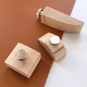 Beech wood Sandpaper Holder Sanding Block Leather Burnisher