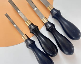 Die Steel Leather Edge Skiver: Razor Sharp Leatherworking Roughing Tool