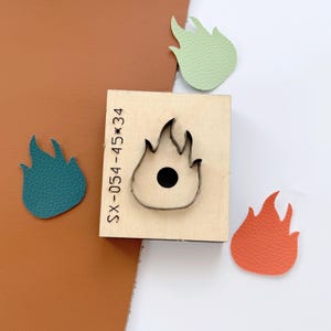 Moule de découpe/poinçonnage en cuir flammé, emporte-pièces faits main : moule DIY pour pendentif/ornement