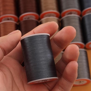 Round Waxed Polyester Thread: Leather Craft, Jewelry Making (0.35/0.45/0.55mm, 110-300m spools)