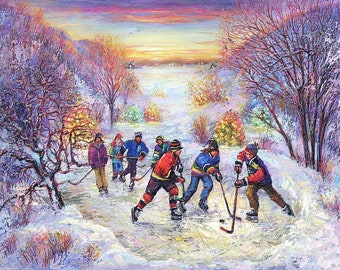 Hockey Diamond Painting Kits - Etsy