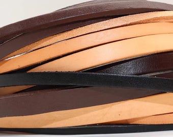 Genuine Cow Leather Flat Thong Cord,DIY Bracelet Findings Rope String Cowhide Genuine Leather Cord-1 Meter