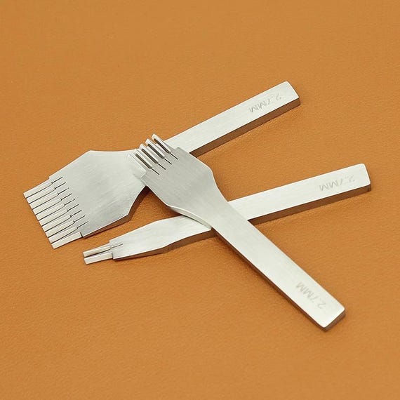 High-Speed Steel Leather Stitching Chisel: French Style Pricking Irons