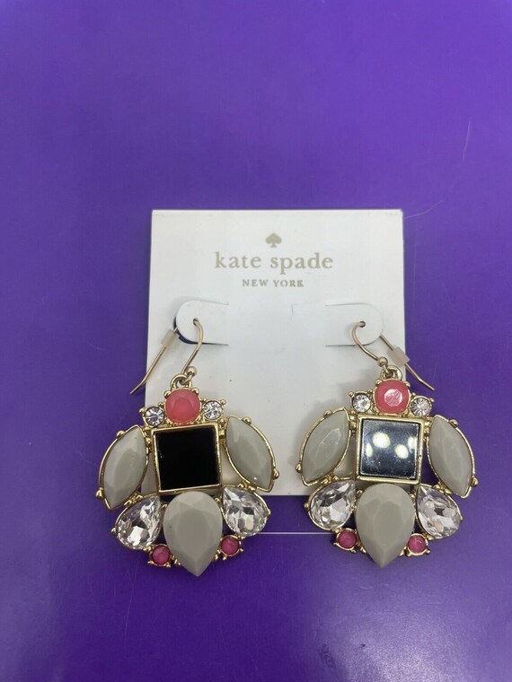Brand New Kate Spade Rare Vintage Funky Drop Earrings Multi