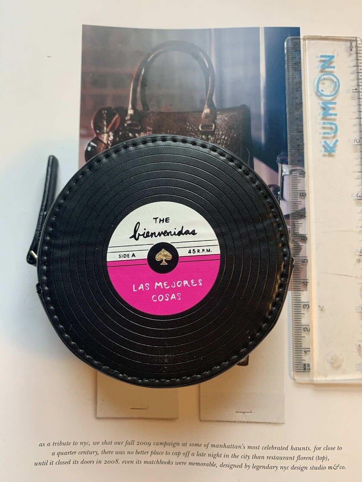 BN Kate Spade New York Fancy Footwork Record Coin Purse Chic Etsy