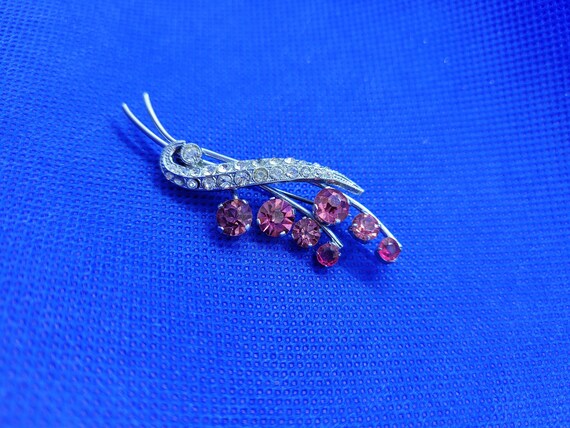 Pink Flowers Brooch