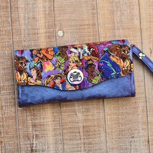 LISTO PARA ENVIAR Magical Fairytale Princess True Love Clutch Wallet Pulsera, Cartera de embrague necesaria, Monedero