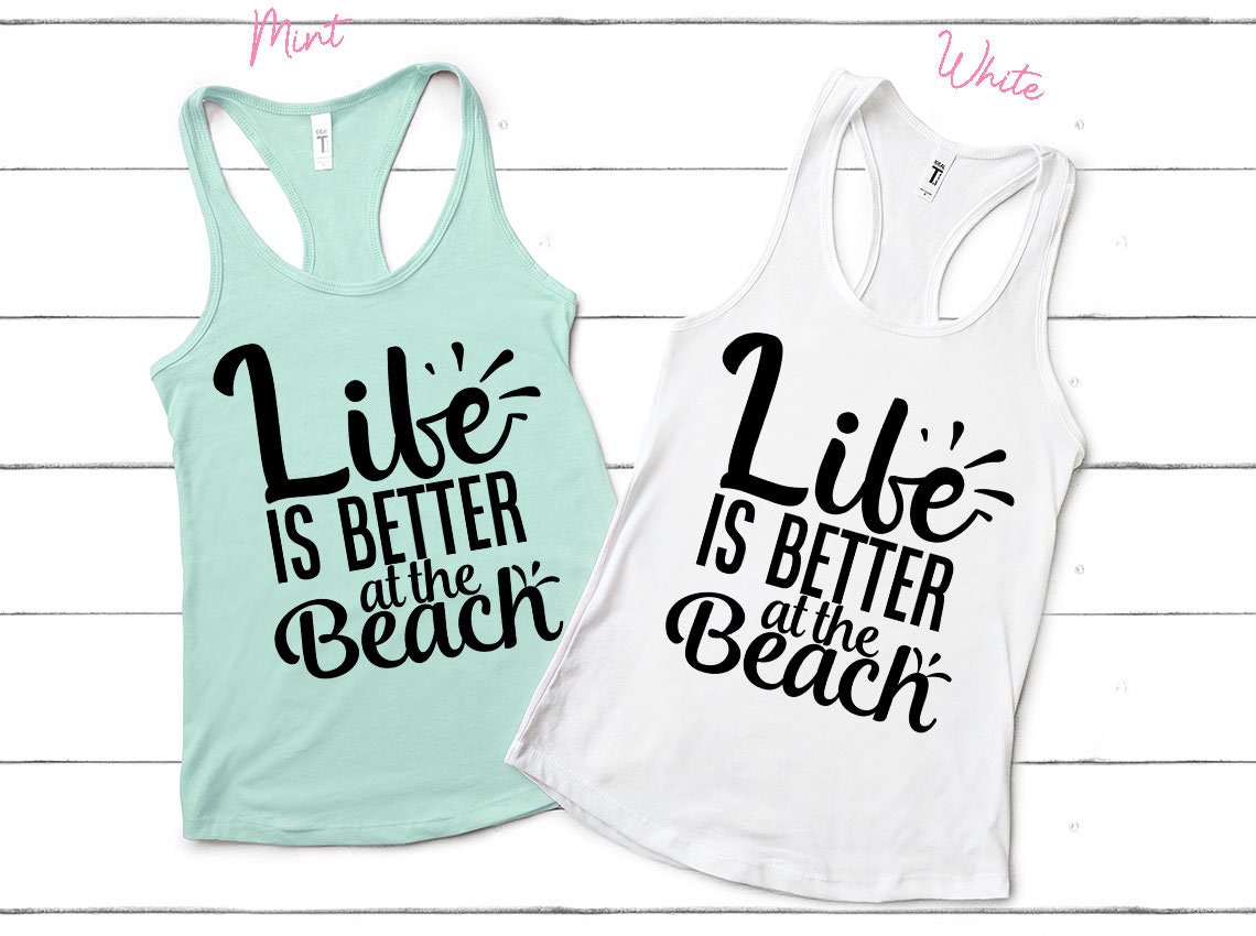 beach life tank top