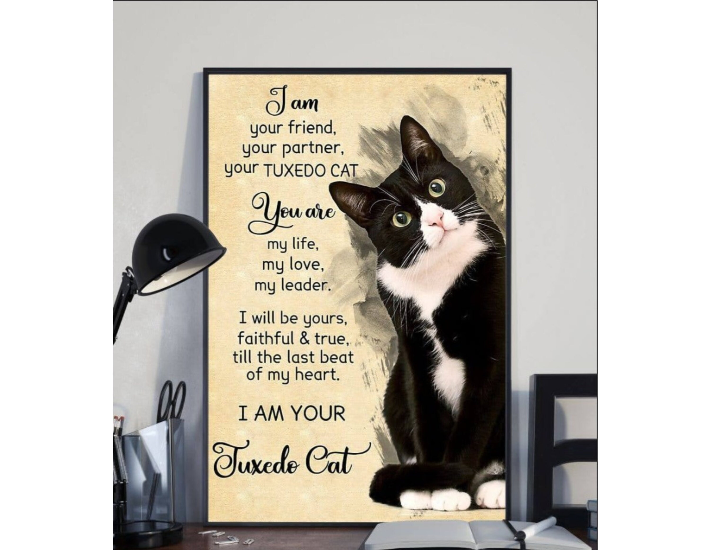 I Am Your Tuxedo Cat Pet Poster Cat Poster Cat Wall Decor Etsy