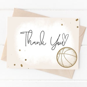 Carte de remerciement de basket-ball, carte imprimable pour entraîneur, téléchargement numérique, carte d'équipe, fin de saison, carte de remerciement, carte de téléchargement immédiat