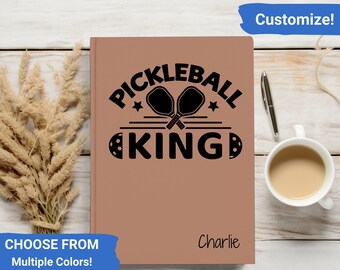 Pickleball Notebook, Personalized Pickleball Journal, Pickleball Gift, Pickleball Dad Gift, Pickleball Player Hardcover Notebook