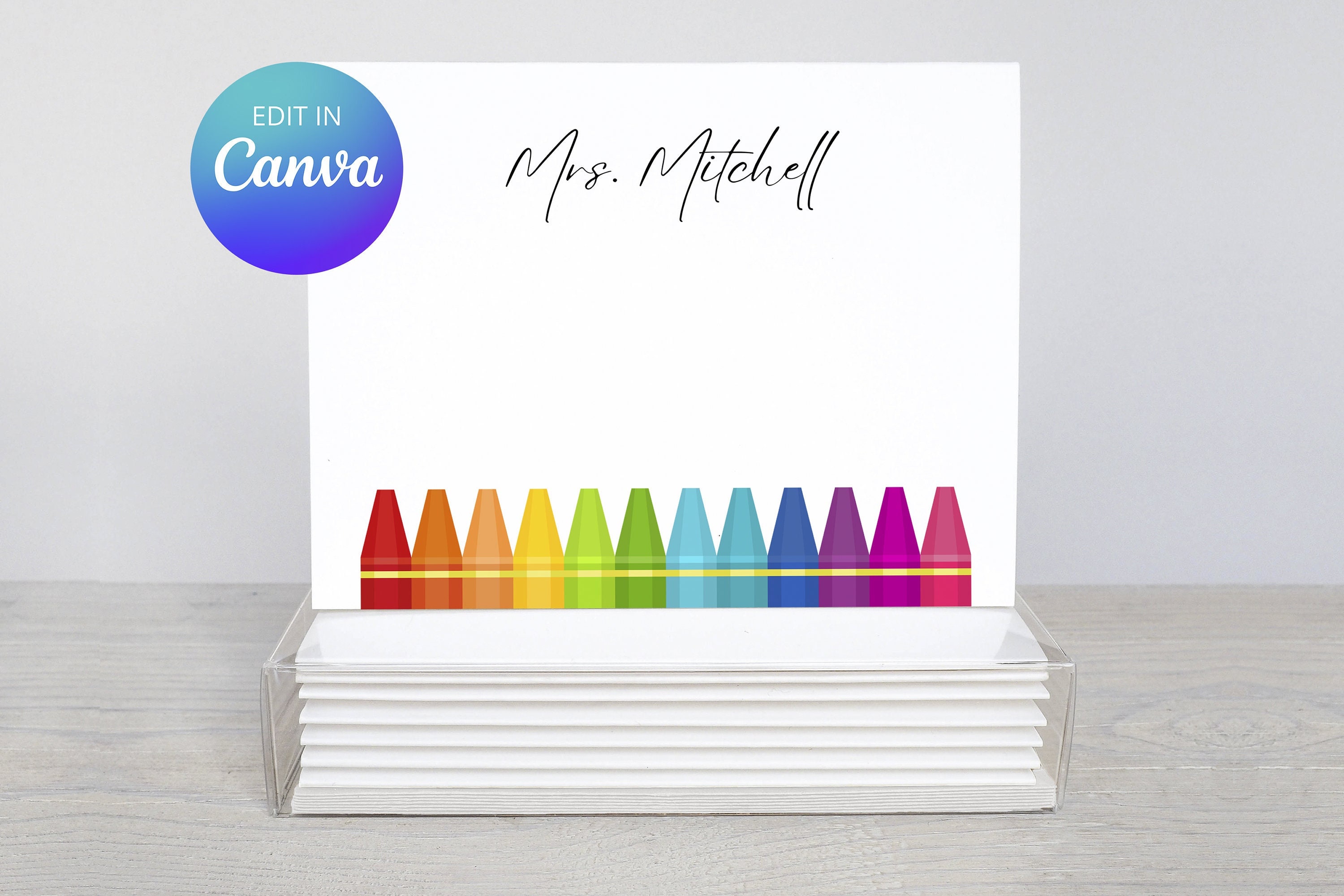 Personalized Teacher Gifts Flat Notes Notecards Stationery With Envelopes  Design Your Own Choose ONE DESIGN 