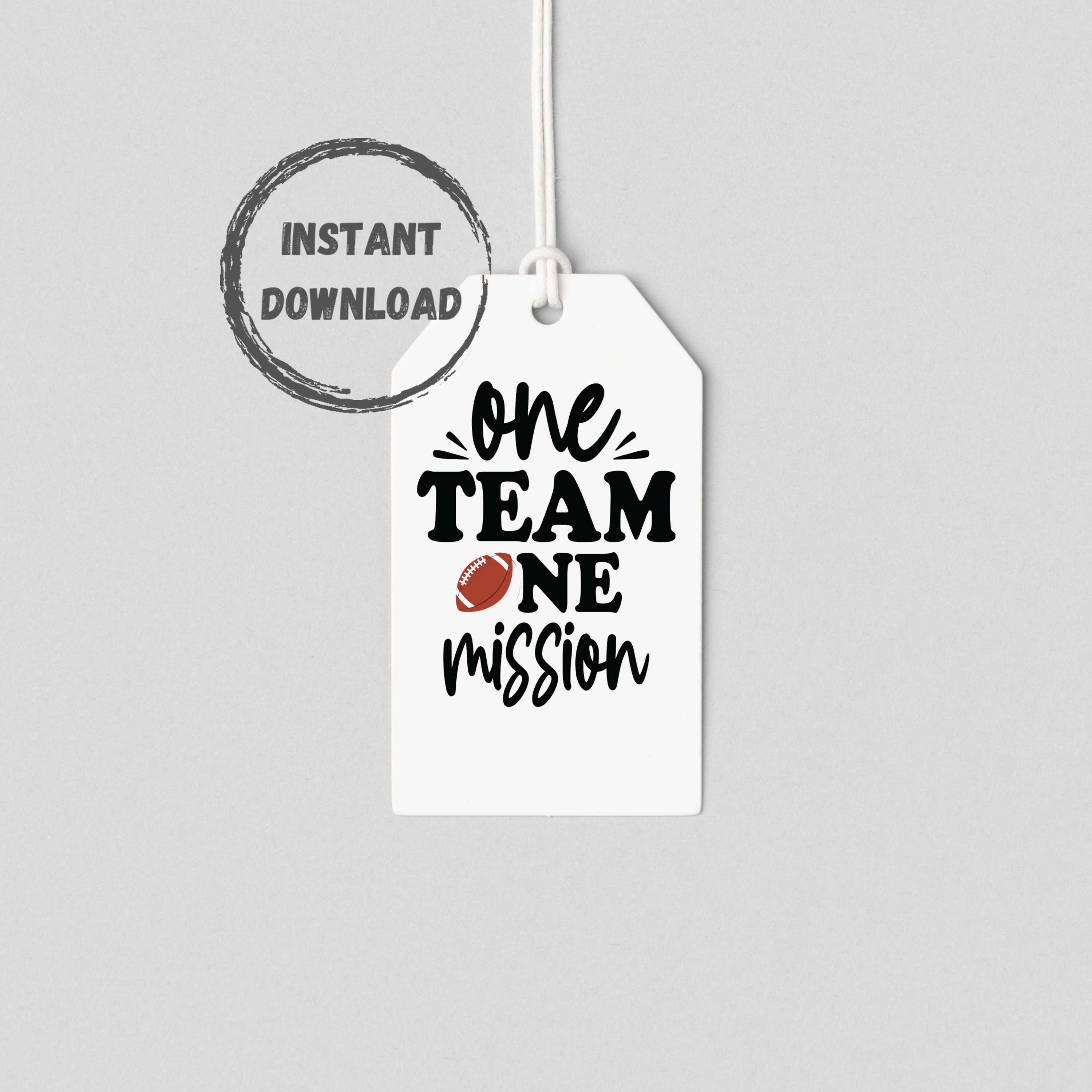 Football Goody Bag Tag, Printable Tags, Team Gift Tag, Team Treat Tag ...